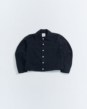 Light canvas work jacket - Black view 1