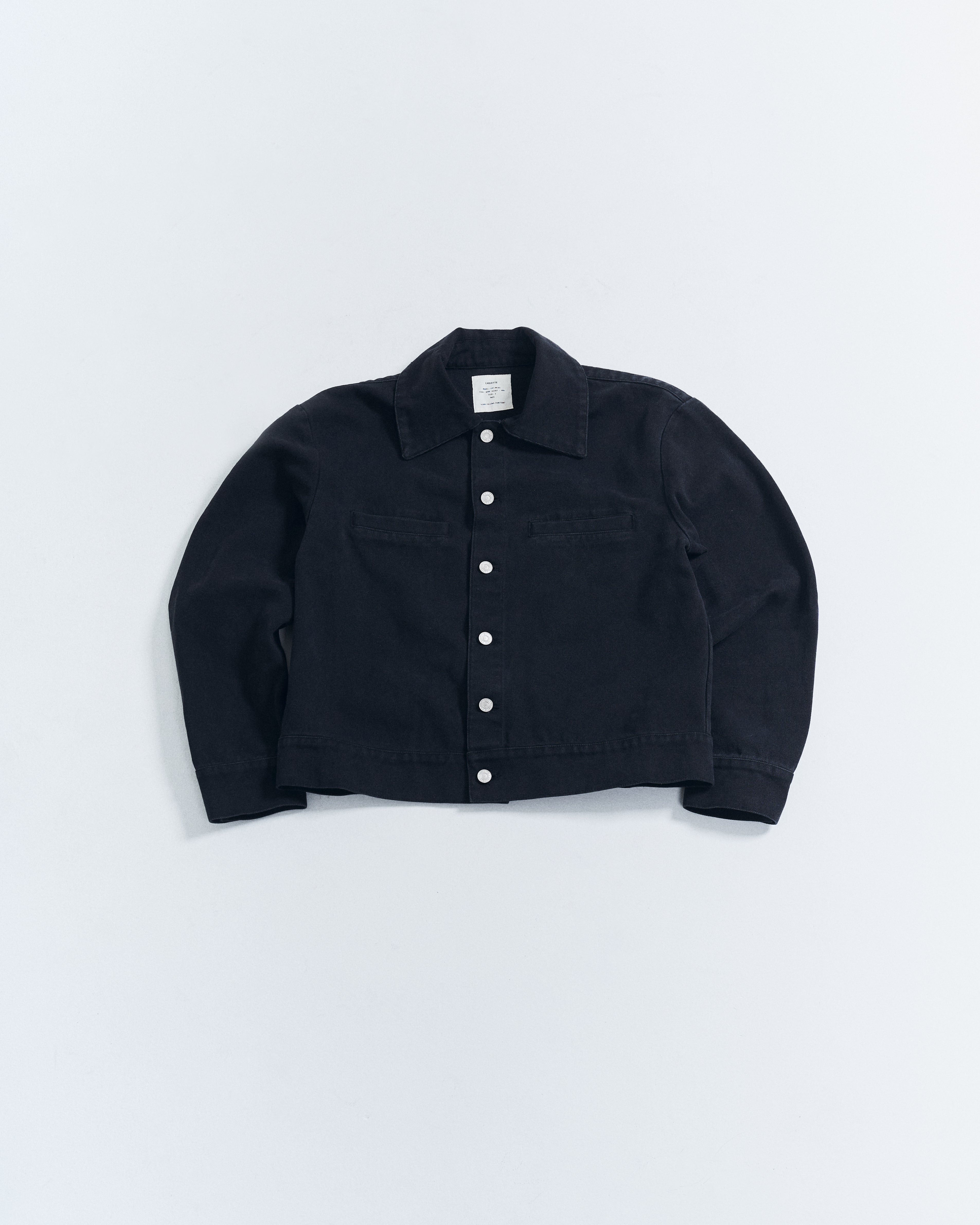 Light canvas work jacket - Black